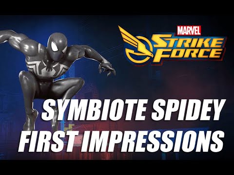 Symbiote Spider-Man Rank up, First Impressions & Gameplay - Marvel Strike Force