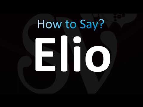 How to Pronounce Elio (CORRECTLY!)