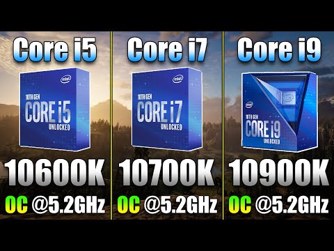 Core i5 10600K @5.2GHz vs Core i7 10700K @5.2GHz vs Core i9 10900K @5.2GHz | RTX 3080 PC Gameplay