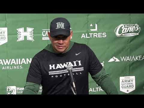 Hawaii Football Postgame Press Conference vs. Stanford 8-23-25