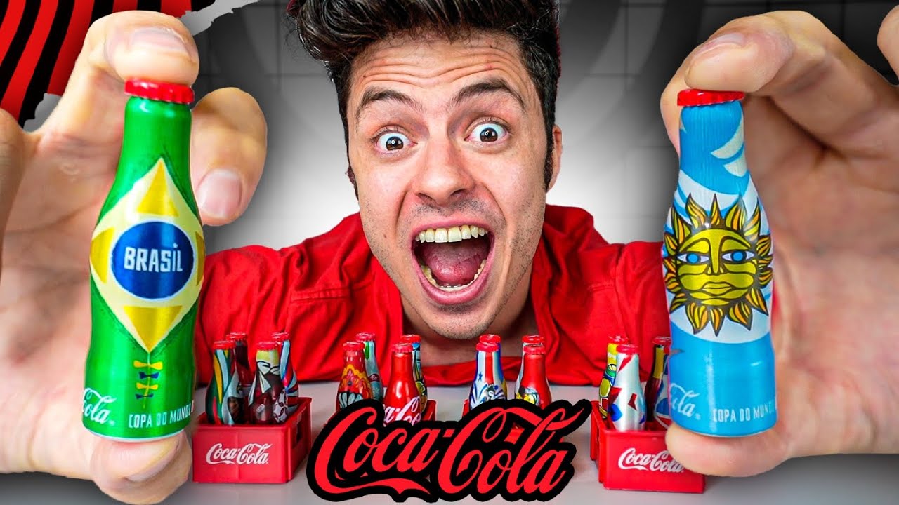 COMPLETEI A COLEÇÃO DE MINI GARRAFINHAS DA COCA EM 24 HORAS!