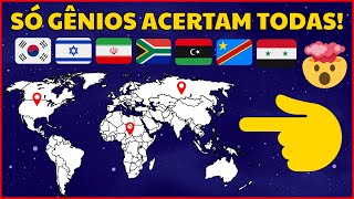 VOCÊ PASSARIA NESSE QUIZ DE GEOGRAFIA? Só 3% Acertam Tudo!