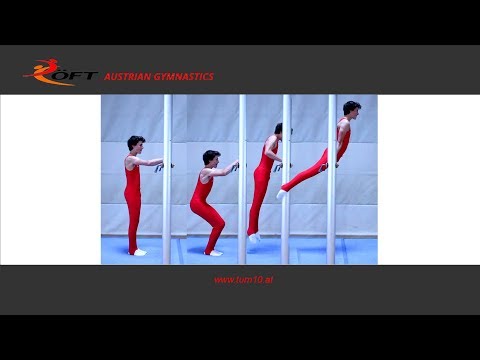 Turn10® 2018+ - Reck/Stufenbarren - Sprung in den Stütz