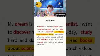 English Listening Practice – My Dream | Short English Story with Subtitles