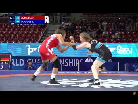 WM Junioren 2022 Ringen Nurzat Nurtaeva KGZ vs Sophia Schaefle GER