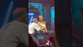 Chris Brown Brings Fan Up On Stage In Amsterdam (Under The Influence Tour)