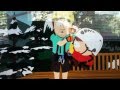 Cartman goes zip lining 