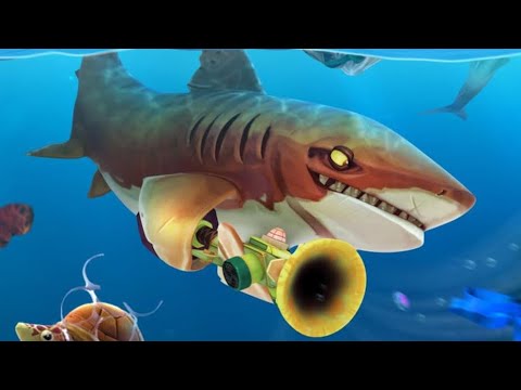 Tiger 🐅 Shark 🦈! Live Clean Contest - Hungry Shark World