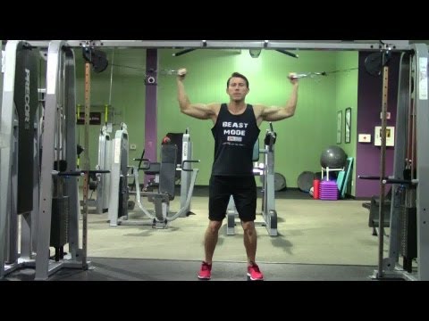 High Cable Curls - HASfit Biceps Exercise Demonstration - Cable Curl - Bicep Exercises - Bicep Curl