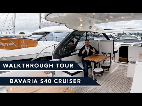 Bavaria S40 Sportcruiser Yacht Tour / Stunning Luxury Party Boat! Style, Space and Fun! Under £300k