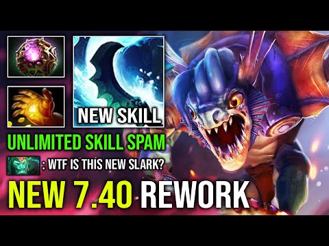 NEW 7.40 Skill Saltwater Shiv Reworked Slark Annoying Slippery Hero Skill Spam Can't Catch Dota 2