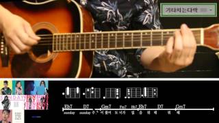 GroovyRoom - Sunday(feat.박재범,헤이즈) 기타 커버 강좌 익보