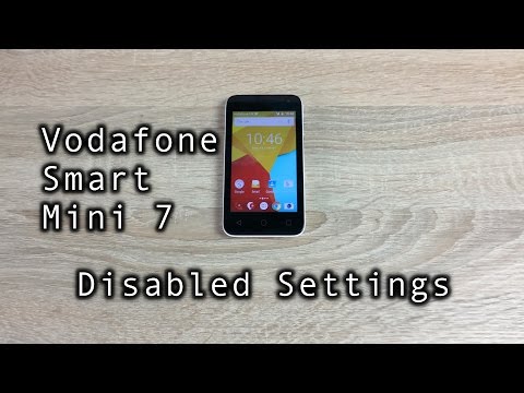 Vodafone Smart Mini 7 Disabled Settings
