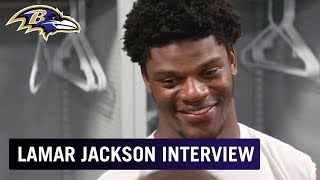 Lamar Jackson on His Preseason Performance & Seeing Ray Lewis | Hall of Fame Game Interview