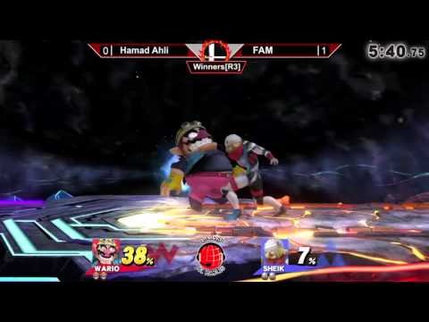 SSB4 S5 @ AlMajlis 30/10: Fam (Shiek) vs Hamad Ahli (Wario) - WR3