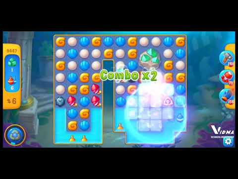 Fishdom. 9447 level no boosters and diamonds. 17 moves