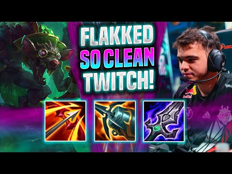 FLAKKED IS SO CLEAN WITH TWITCH! - G2 Flakked Plays Twitch ADC vs Ezreal! | Season 2022