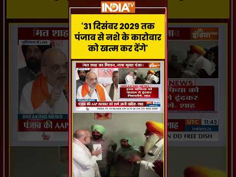 Amit Shah Statement | '31 दिसंबर 2029 तक पंजाब से नशे के कारोबार को खत्म कर देंगे'