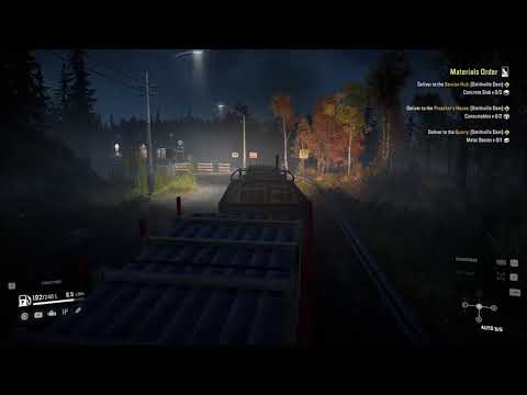 SNOWRUNNER gameplay walkthrough part 3 - material list -stuck due to rockslide