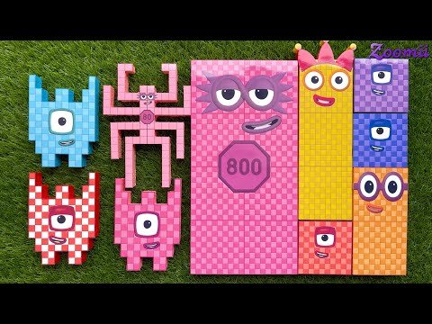 Looking for Numberblocks Puzzle Tetris NEW 800 vs 80 Space ASMR - Numberblocks Satisfying Video #73