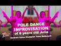 WOW POLE DANCE IMPROVISATION Improwizacja 6cio Letniej Julii Centrum Tańca Champion Team Wałbrzych