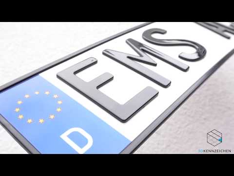 Alle Infos über 3D Kennzeichen