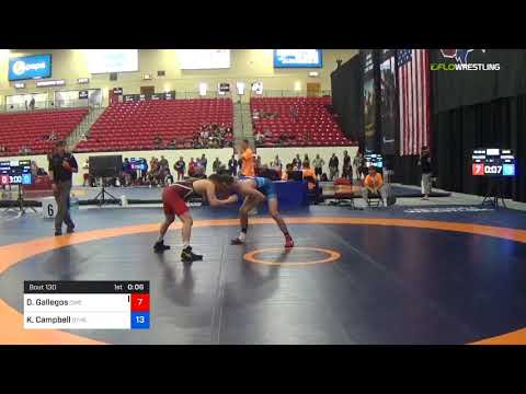 2018 Marine Corps US Open/Masters B Freestyle 62 Semis - David Gallegos (CWC) Vs. Kurt Campbell (O