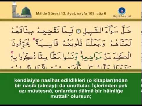 Kur'ân-ı Kerim, 6.Cüz - İshak Danış