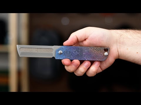 切手104 D Rocket Design MaximX Flipper M390 Aztec Engraved Anodized