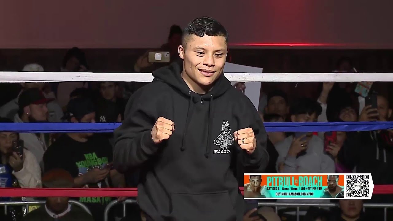 🔥😱 ¡'PITBULL' NO SE GUARDA NADA! Isaac Cruz muestra de su pegada previo a #PitbullRoach.
