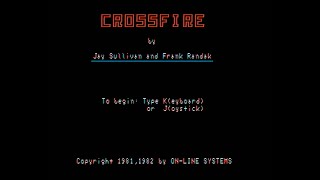 Demonstration - Crossfire for the IBM PC by Sierra On-line