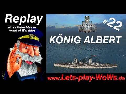 World of Warships Replay #22 : König Albert [ 6 Kills | 87K ] deutsch | german