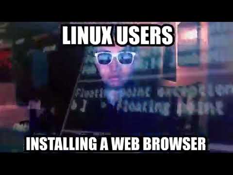 Linux users installing a web browser