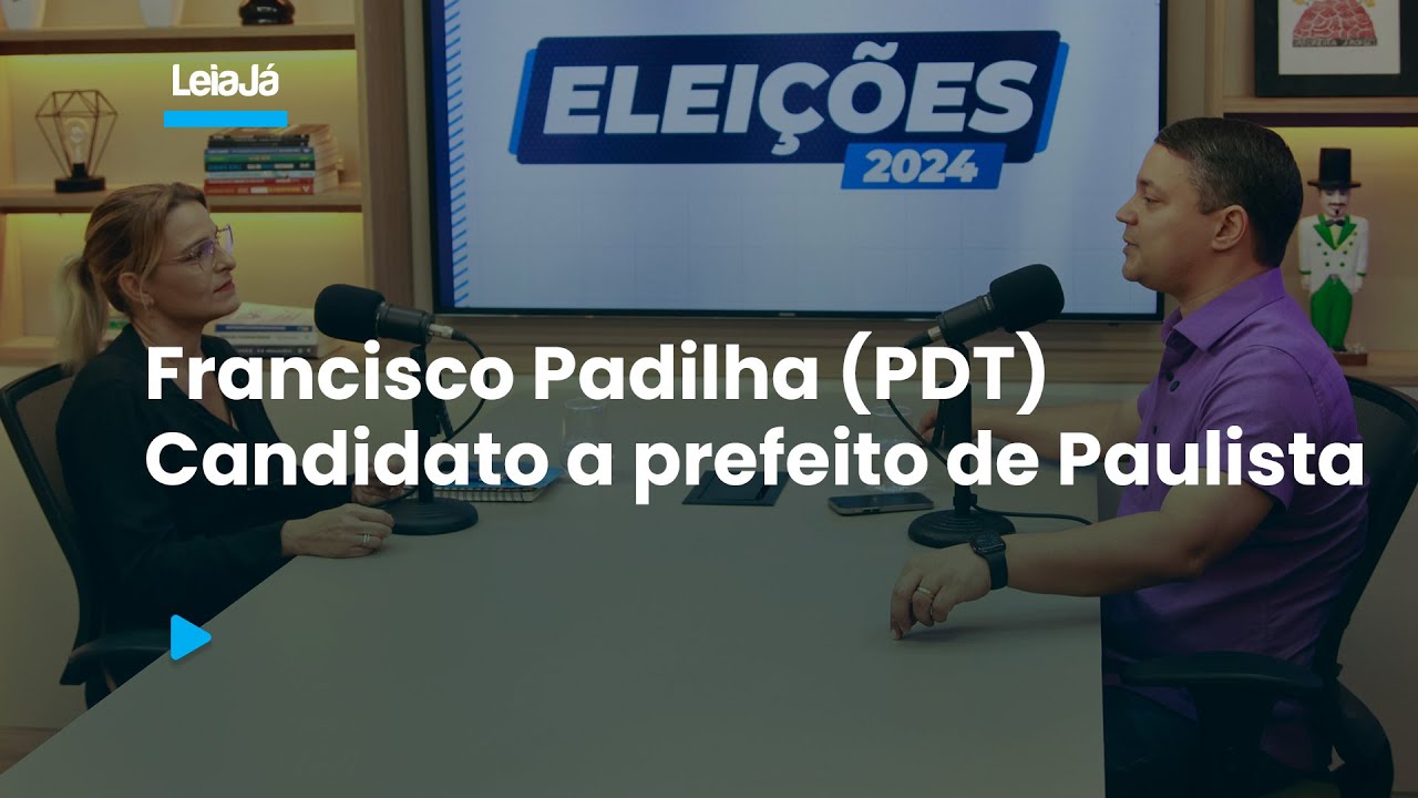 Sabatinas - Eleições 2024: Francisco Padilha (PDT) - candidato a prefeito de Paulista