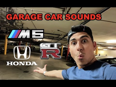 GUY MAKES CRAZY CAR SOUNDS IN GARAGE *E60 M5 V10, Honda S2000, R32 Skyline GT-R*