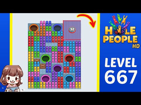 Hole People Level 667 Solution Walkthrough