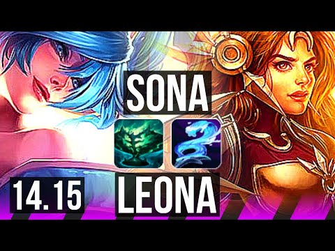 SONA & Ashe vs LEONA & Miss Fortune (SUP) | 1/1/15, 1200+ games | EUW Master | 14.15