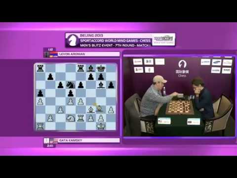 Gata Kamsky vs Levon Aronian - 2013 SportAccord 3min blitz