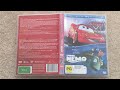 Cars Finding Nemo Double Feature DVD Opening Closing Australia