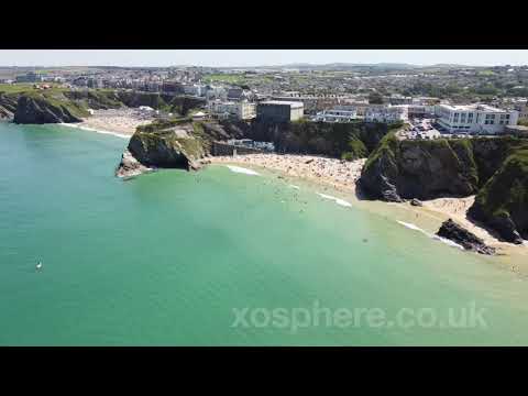 Newquay beaches in the sun July 2021