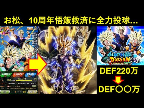 【ドッカンバトル】お松、寵愛する少年悟飯を救いたすぎて『少年・少女』最強サポーターを投入してしまう…