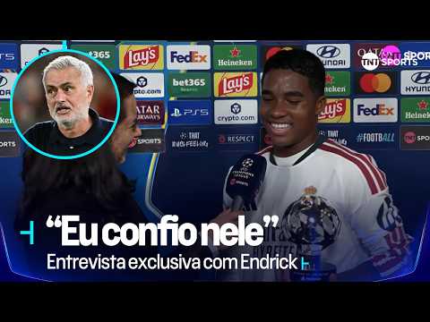 ENDRICK FALA SOBRE FUTURO NO REAL MADRID E ELOGIA MOURINHO APÓS VITÓRIA NA CHAMPIONS!
