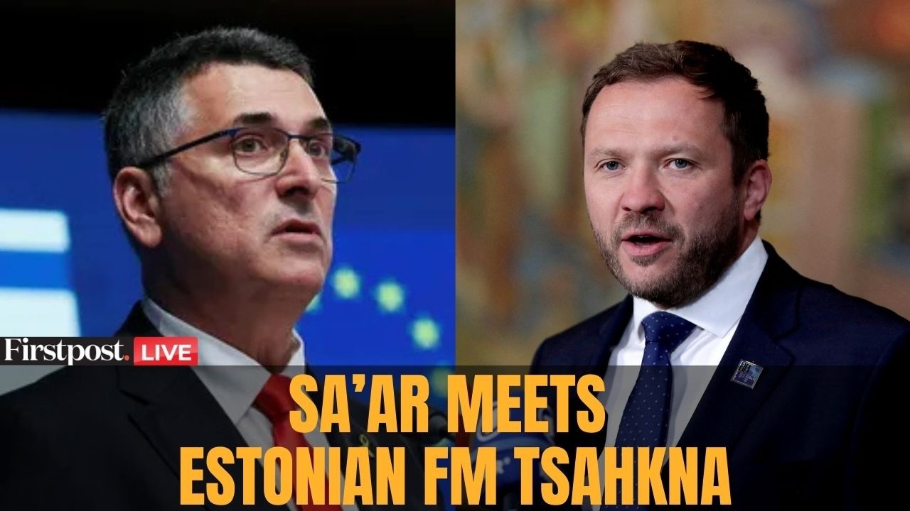 LIVE: Israeli FM Gideon Sa'ar Meets Estonian FM Margus Tsahkna