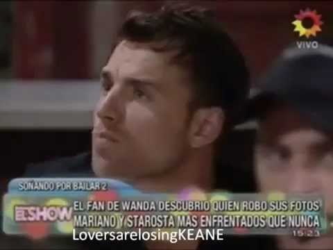 El fan de Wanda (Mariano de la Canal) vs. con Joaquin Starosta.