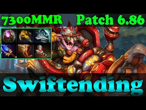 Dota 2 - Patch 6.86 : Swiftending 7300 MMR Plays Timbersaw Vol 1 - Ranked Match Gameplay!