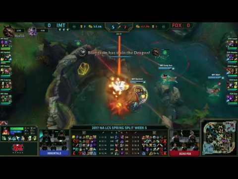 IMT Dardoch Rengar VS FOX Froggen Corki Game 1 Highlights   2017 NA LCS Spring W5D3
