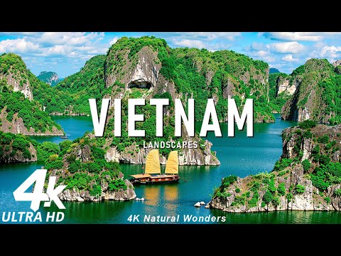 Vietnam 4K - Amazing Beautiful Nature Scenery With Relaxing Music | 4K VIDEO ULTRA HD