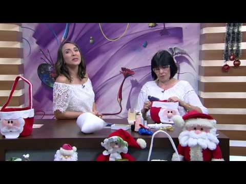 Mulher.com - 22/12/2015 - Bolsa Papai Noel em feltro - Rosemary Ansante PT2