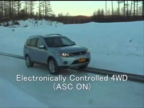 Mitsubishi S AWC vs 4WD Test In The Snow