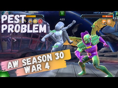Alliance War Season 30, War 4 - SSx-1 vs H8FL8 - Moleman and Ghost - Marvel Contest of Champions
